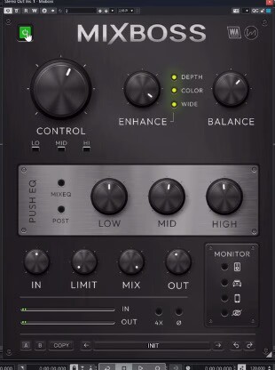 一站式母带混音插件W.A.Productions.Mixboss.v1.0.0-BUBBiX-雨泽资源音频网