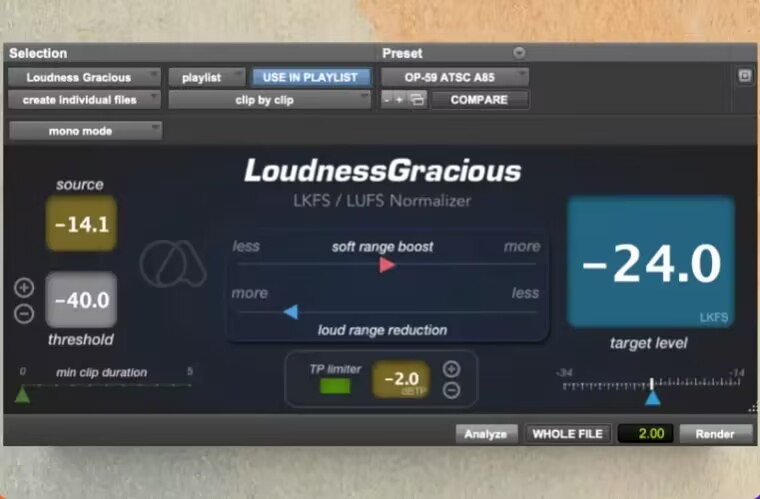 响度控制插件-Quiet Art Loudness Gracious-Win 1.0.0-雨泽资源音频网