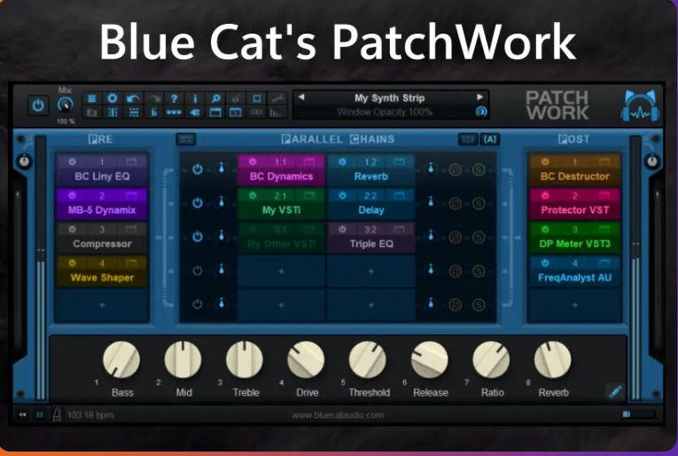 蓝猫插件桥接工具-Blue Cat PatchWork-Win 2.7.-雨泽资源音频网