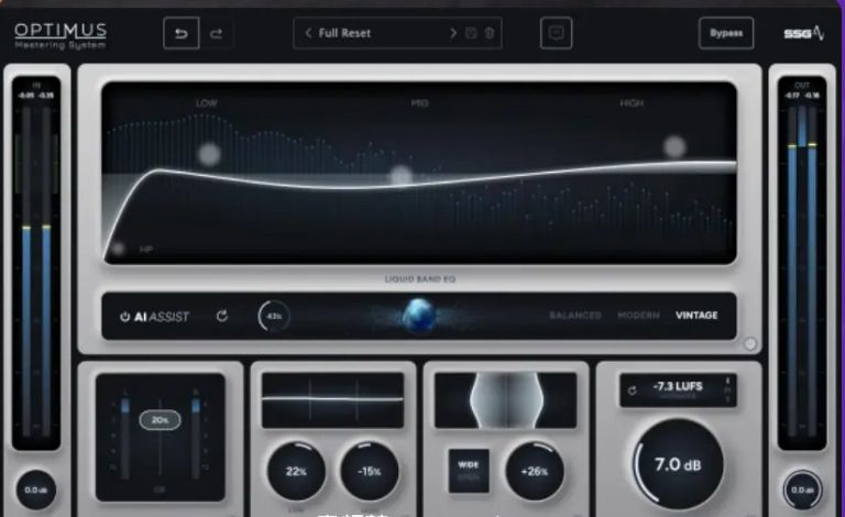 Al智能母带处理-SSG Audio Optimus-Win1.5.132-雨泽资源音频网