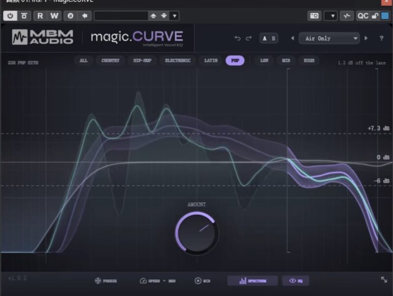 [自动人声均衡插件]Music By Mattie magic.CURVE v1.0.2 [WiN, MacOSX]）-雨泽资源音频网