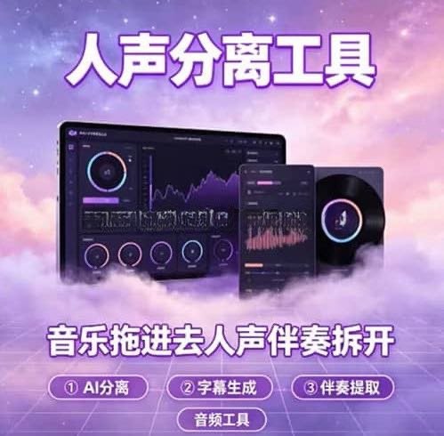 SpleeterGUI V2.9.5免安装版 人声伴奏分离提取AI音频分离工具 WiN-雨泽资源音频网