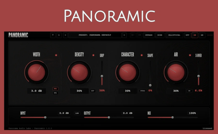 立体声场处理插件-Panorama Audio Labs Panoramic-Win 1.0.6-雨泽资源音频网