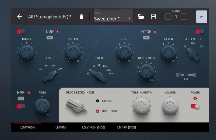EQP电子管均衡器-AIR Music Technology Stereophonic EQP-雨泽资源音频网
