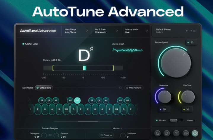 自动修音插件-Antares AutoTune Advanced-Mac 1.0.0.725-雨泽资源音频网