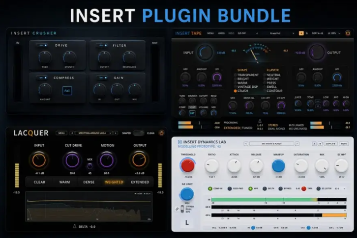 效果器合集-Insert Audio Bundle-Win 2026.9-雨泽资源音频网